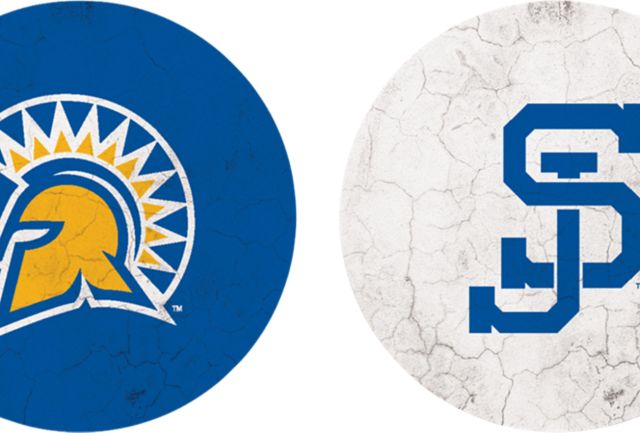 San Jose State University Spartan Bookstore Spartans Car Coasters - 2 Pack