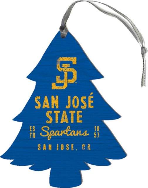 San Jose State University Spartan Bookstore Spartans Tree Ornament