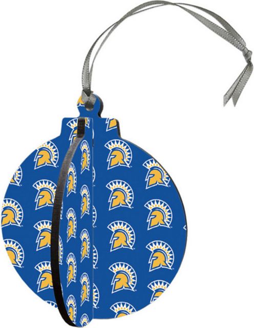 San Jose State University Spartan Bookstore 3D Round Ornament