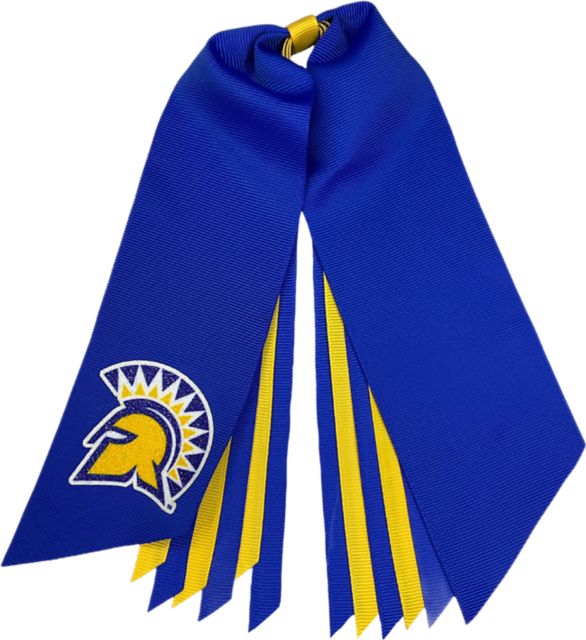 San Jose State University Spartan Bookstore Spartans Glitter Ponytail Streamer