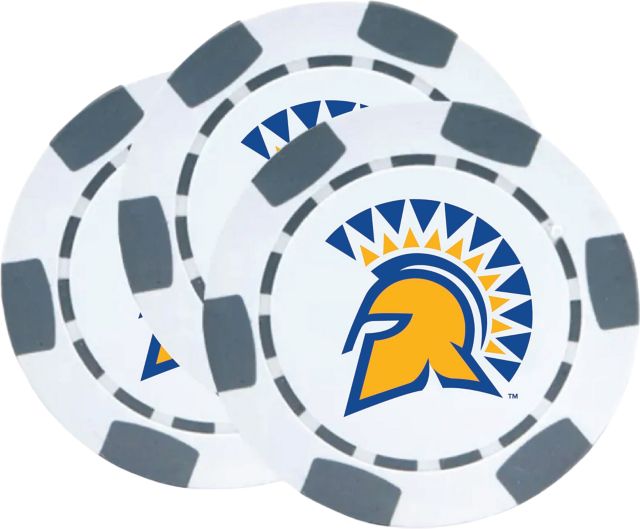 San Jose State University Chip Ball Marker - 3 Pack