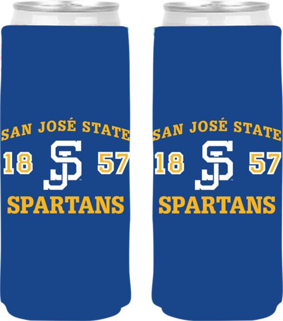 San Jose State University Spartan Bookstore Spartans Slim Can Coozie