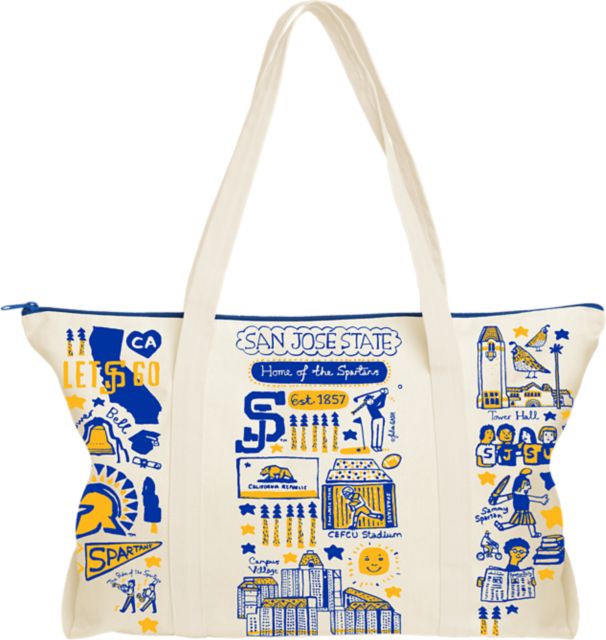 San Jose State University Spartan Bookstore Julia Gash Weekender Tote Bag