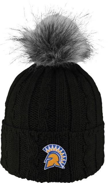 San José State University Spartans Women's Fur Pom Beanie