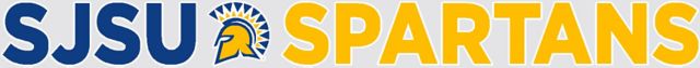 San Jose State University Spartan Bookstore Spartans Strip Decal