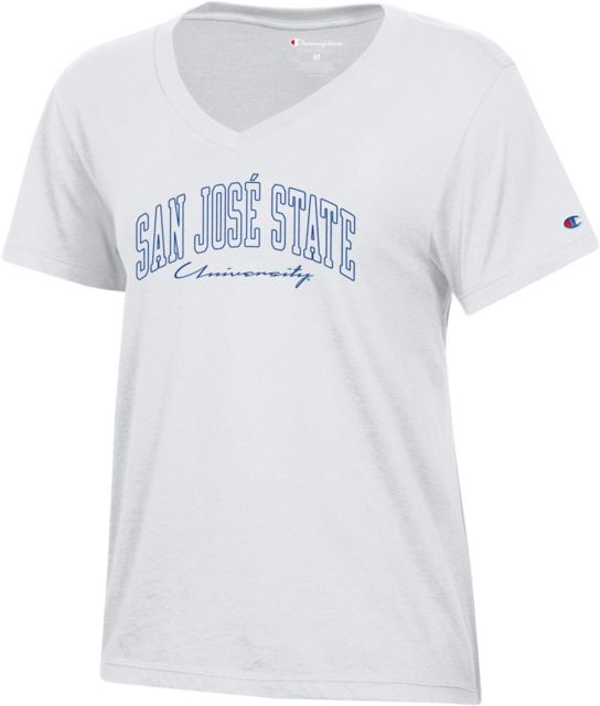 San Jose State University Spartan Bookstore Women's V-Neck Short Sleeve T-Shirt