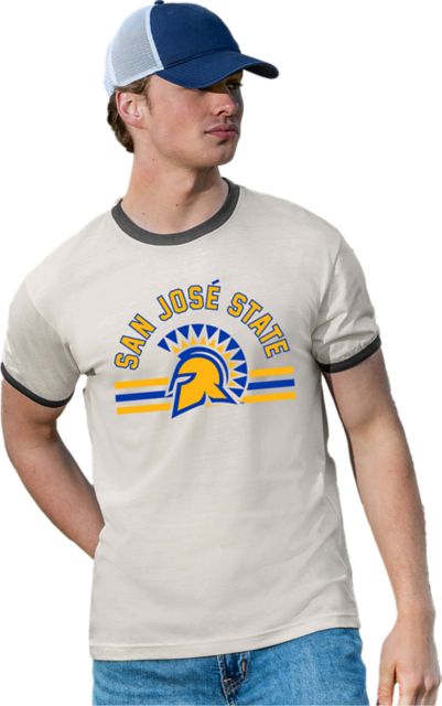 San Jose State University Spartan Bookstore Spartans Ringer Short Sleeve T-Shirt
