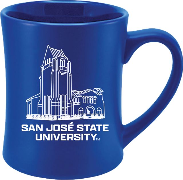 San José State University 16 oz. Etched Matte Mug