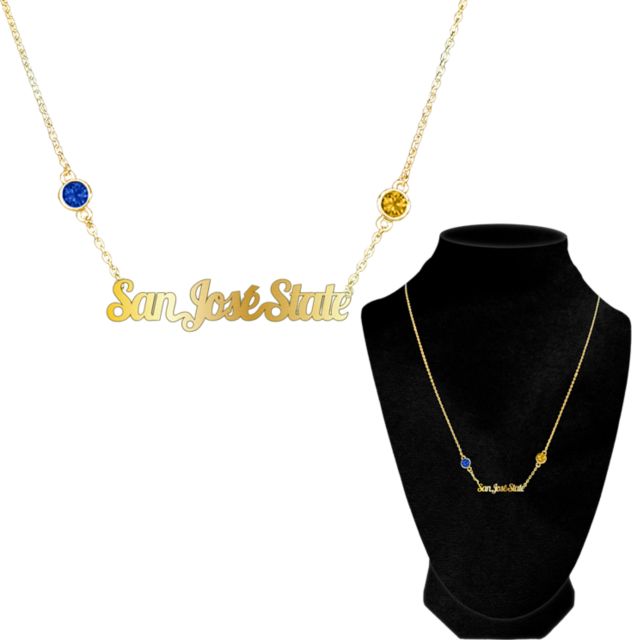 San Jose State University Spartan Bookstore Necklace