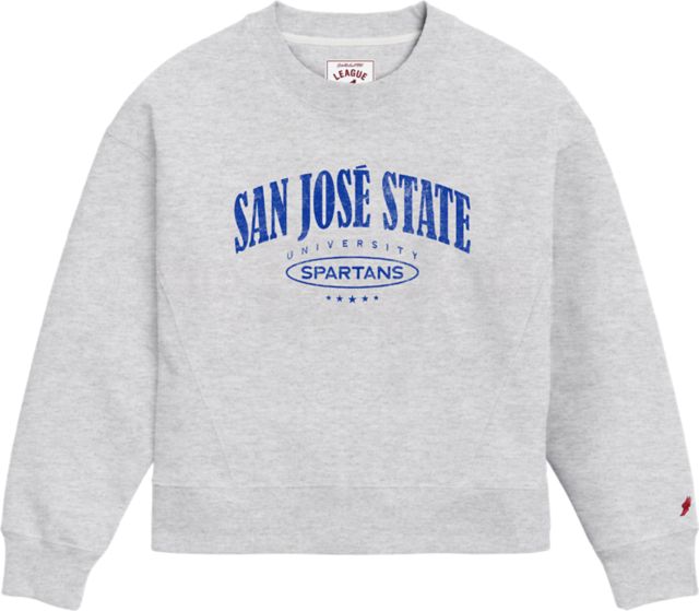 San Jose State University Spartan Bookstore Spartans Women's Boxy Crewneck Sweatshirt