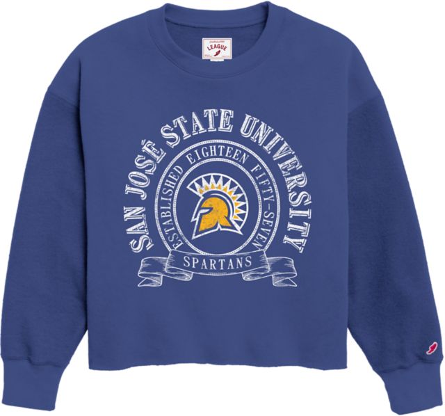 San Jose State University Spartan Bookstore Spartans Women's Oversized Crewneck Sweatshirt
