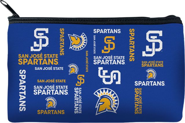 San Jose State University Spartan Bookstore Spartans Neoprene Zipper Pouch