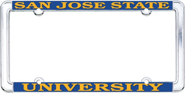 San Jose State University Spartan Bookstore Thin Rim License Plate Frame