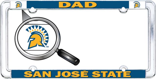 San Jose State University Spartan Bookstore Dad License Plate Frame