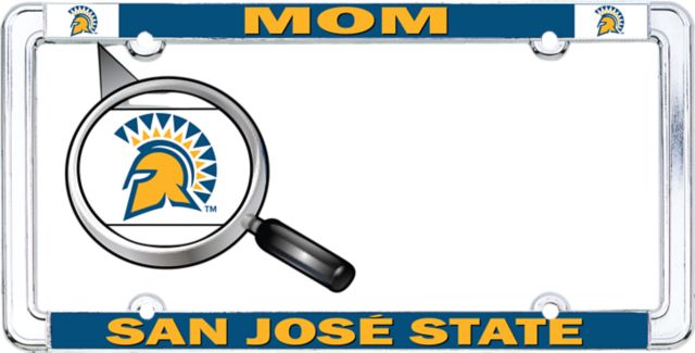 San Jose State University Spartan Bookstore Mom License Plate Frame