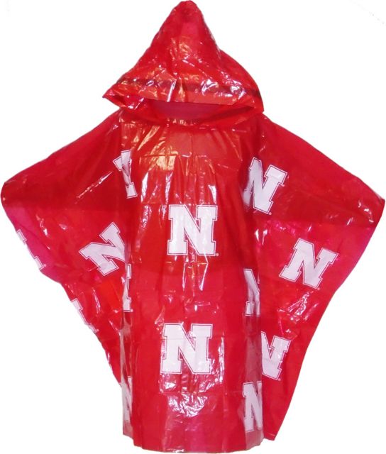 Nebraska Huskers Rain Poncho