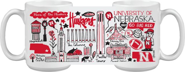 Nebraska Huskers Julia Gash 15 oz. Mug