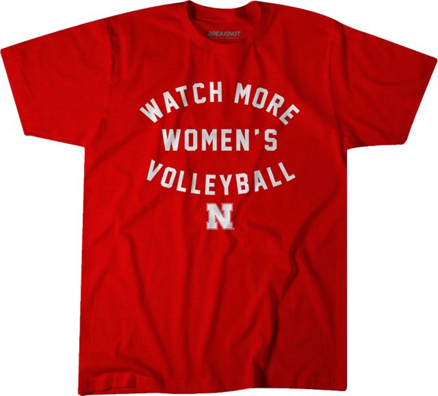 Nebraska Huskers Watch More Women's Volleyball Short Sleeve T-Shirt
