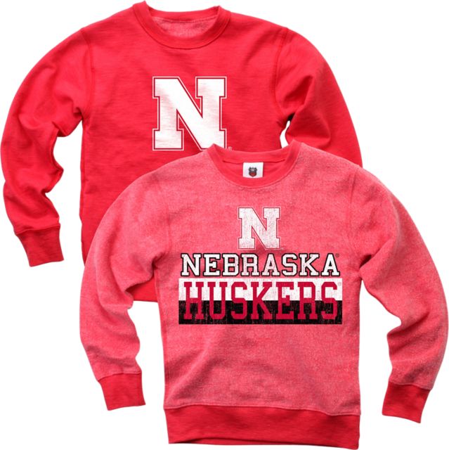 University of Nebraska - Lincoln Huskers Boys Reverse Crewneck Sweatshirt