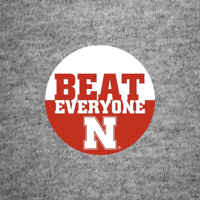 Nebraska Huskers 3'' Beat Everyone Button