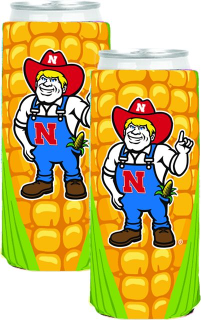 Nebraska Huskers Corn Slim Can Coozie