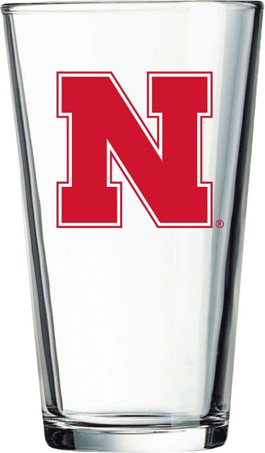 Nebraska Huskers 16 oz. Glass