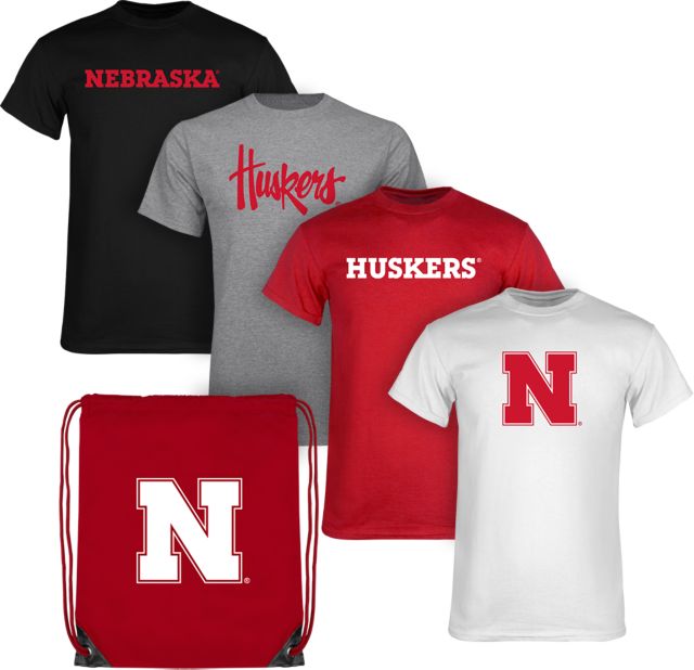 Nebraska Huskers Short Sleeve T-Shirts Color Out Pack