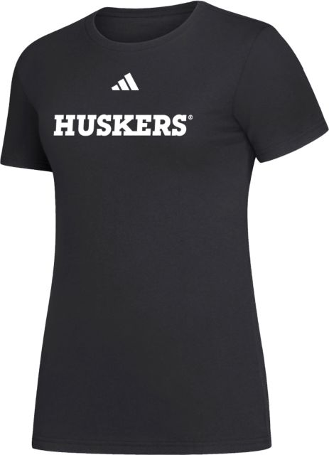 Nebraska Huskers Adidas Women's Amplifier Tee Huskers - ONLINE ONLY