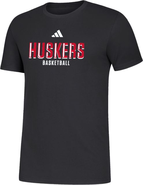 Nebraska Huskers Adidas Fresh Tee Huskers Basketball - ONLINE ONLY
