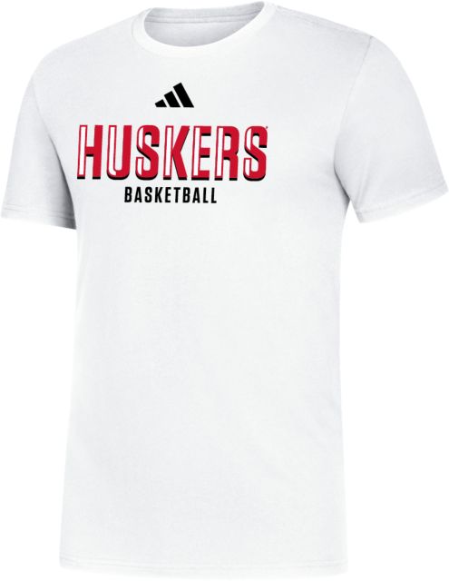 Nebraska Huskers Adidas Fresh Tee Huskers Basketball - ONLINE ONLY