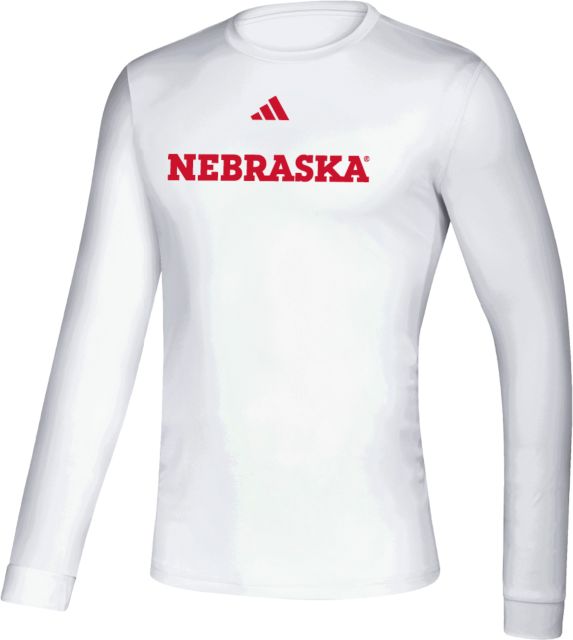 Nebraska Huskers Adidas Creator Performance Long Sleeve Tee Nebraska - ONLINE ONLY