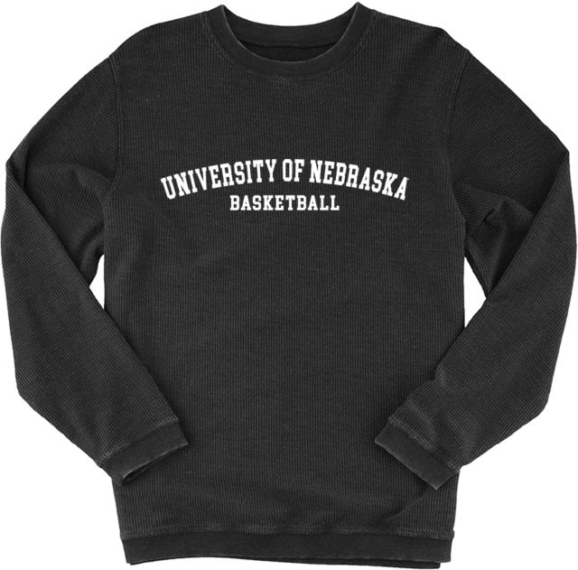 Nebraska Huskers Boxercraft Women's Corded Crew University of Nebraska Arched Basketball - ONLINE ONLY