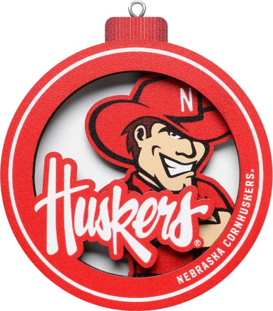 Nebraska Huskers 3D Ornament