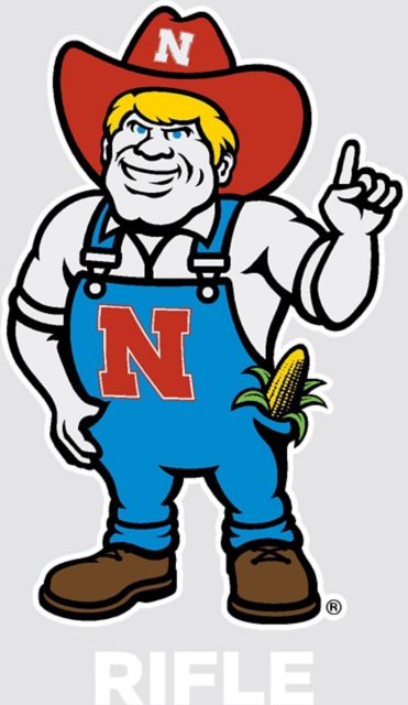 Nebraska Huskers Rifle Decal