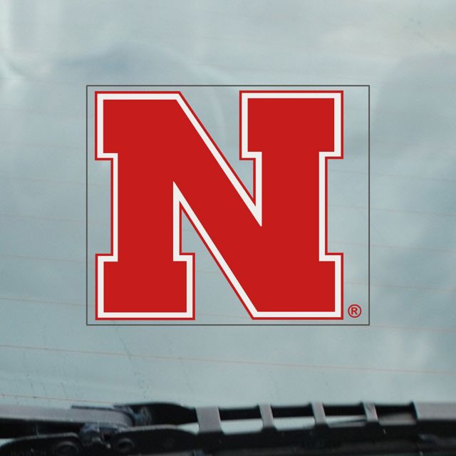 Nebraska Huskers Cling Decal