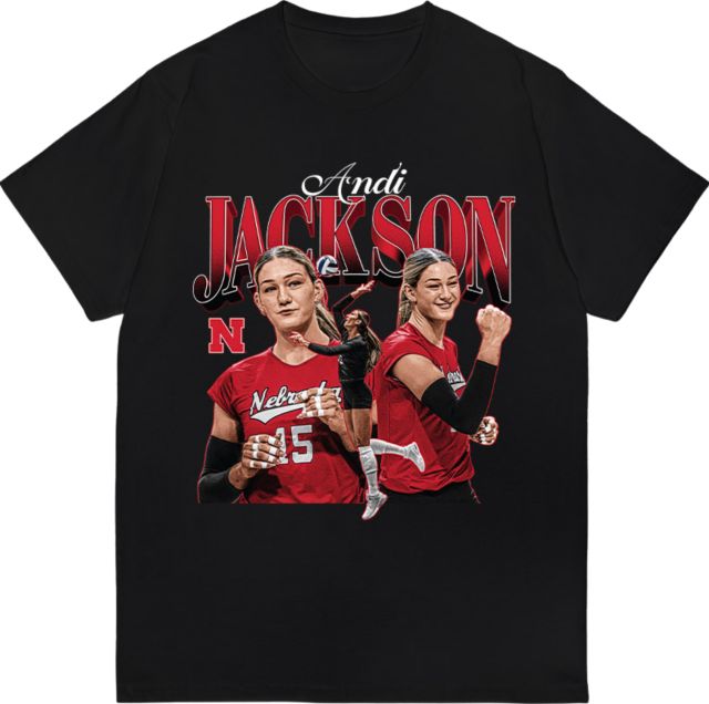 Nebraska Huskers Volleyball Short Sleeve T-Shirt A JACKSON