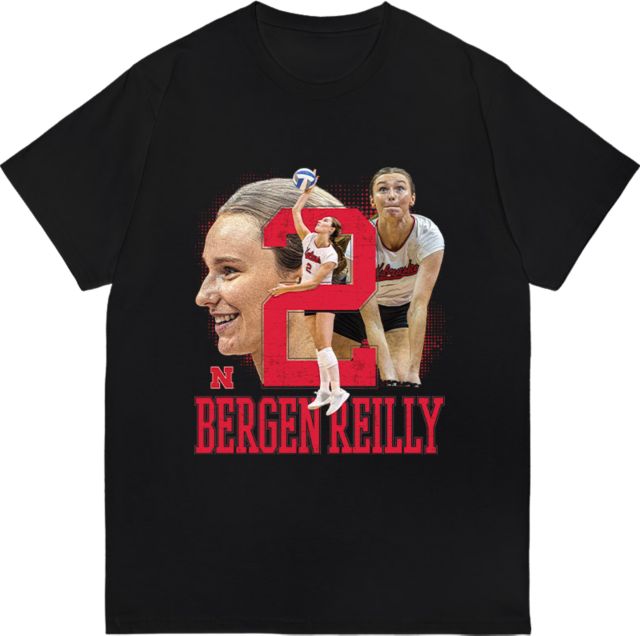 Nebraska Huskers Volleyball Short Sleeve T-Shirt B REILLY