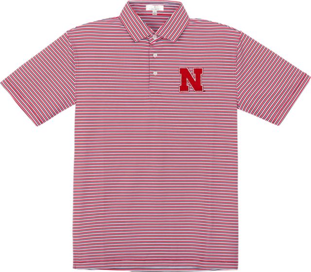 Nebraska Huskers Performance Stripe Polo