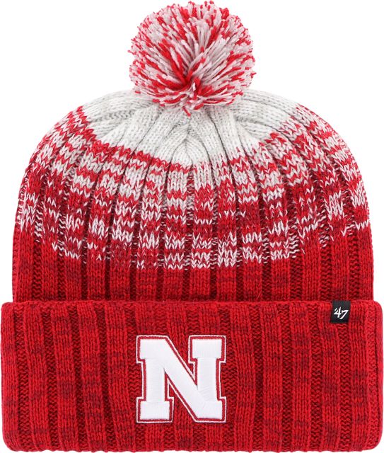Nebraska Huskers Cuff Pom Beanie