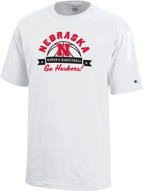 Nebraska Huskers Women's Basketball Youth Short Sleeve T-Shirt