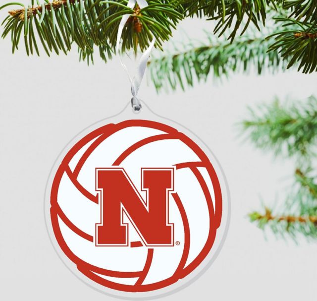 Nebraska Huskers Volleyball Ornament