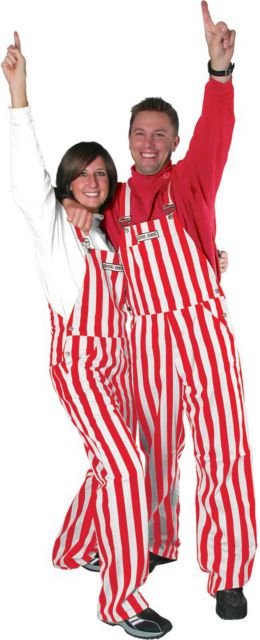 Nebraska Huskers Stripe Game Bib Overalls