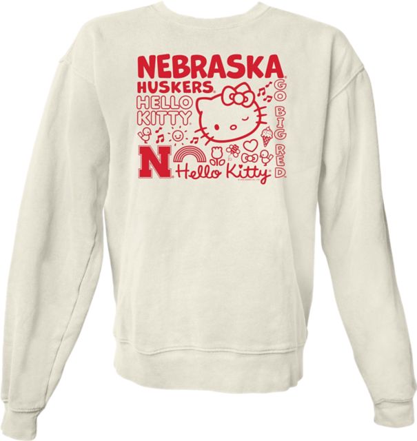 Nebraska Huskers Women's Hello Kitty Crewneck Sweatshirt