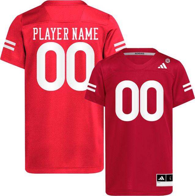 Nebraska Huskers Football adidas Player Name Youth Replica Jersey