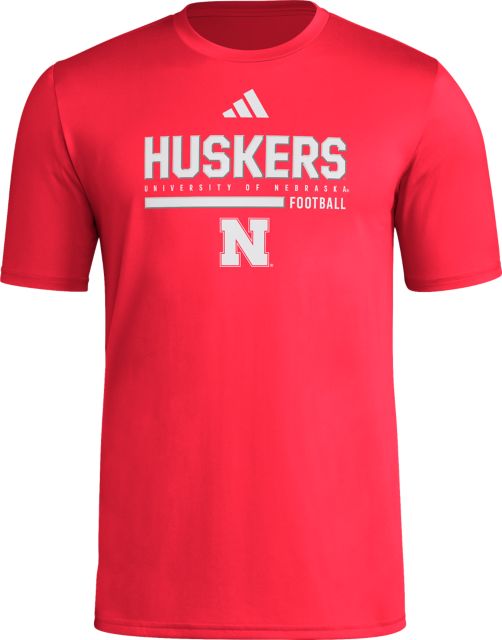 Nebraska Huskers Football Pre-Game Locker Room Short Sleeve T-Shirt