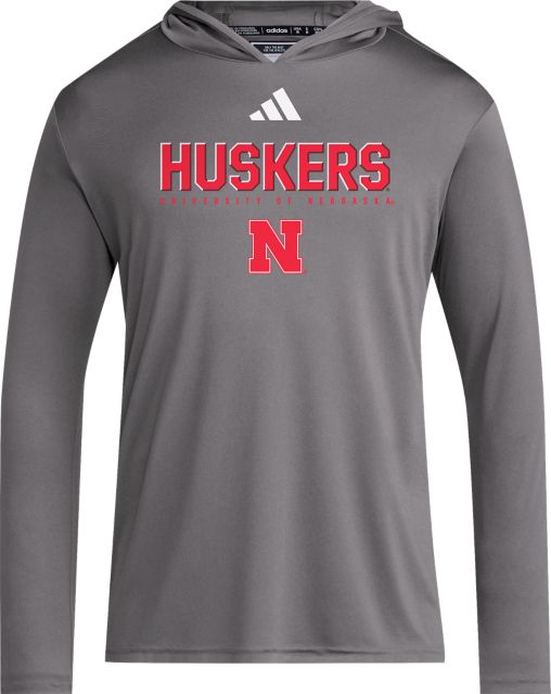 Nebraska Huskers Lightweight Hooded Long Sleeve T-Shirt