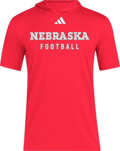 Nebraska Huskers Training Hooded Short Sleeve T-Shirt