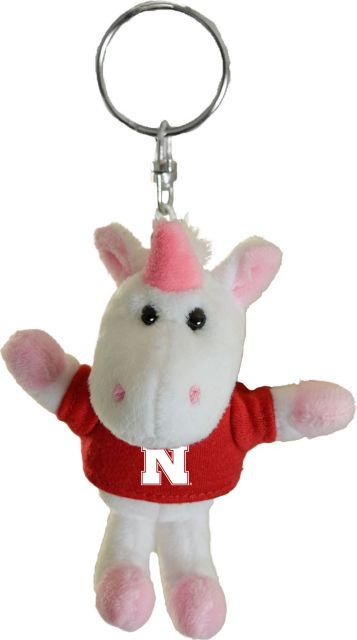 Nebraska Huskers Plush Keychain