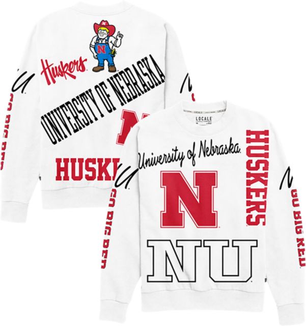 Nebraska Huskers Women's Collage Kelsey Crewneck Sweatshirt