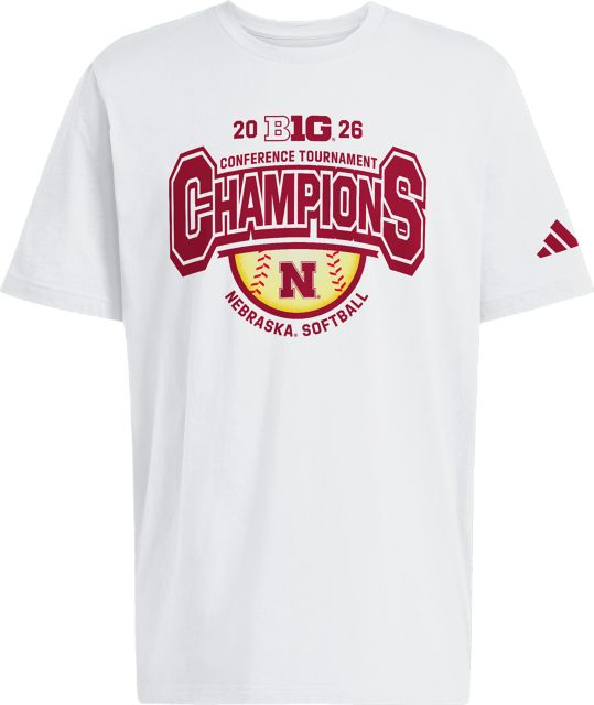 Nebraska Huskers Softball Big 10 Tournament Champions Short Sleeve T-Shirt